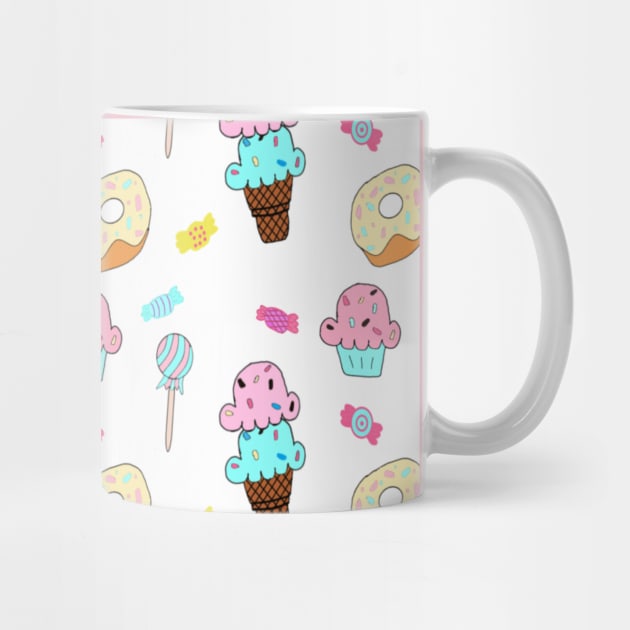 Cute Pastel Ice Cream Cone Candy Lollipop Cupcake Donut by Le Avryl Fleur Boutique